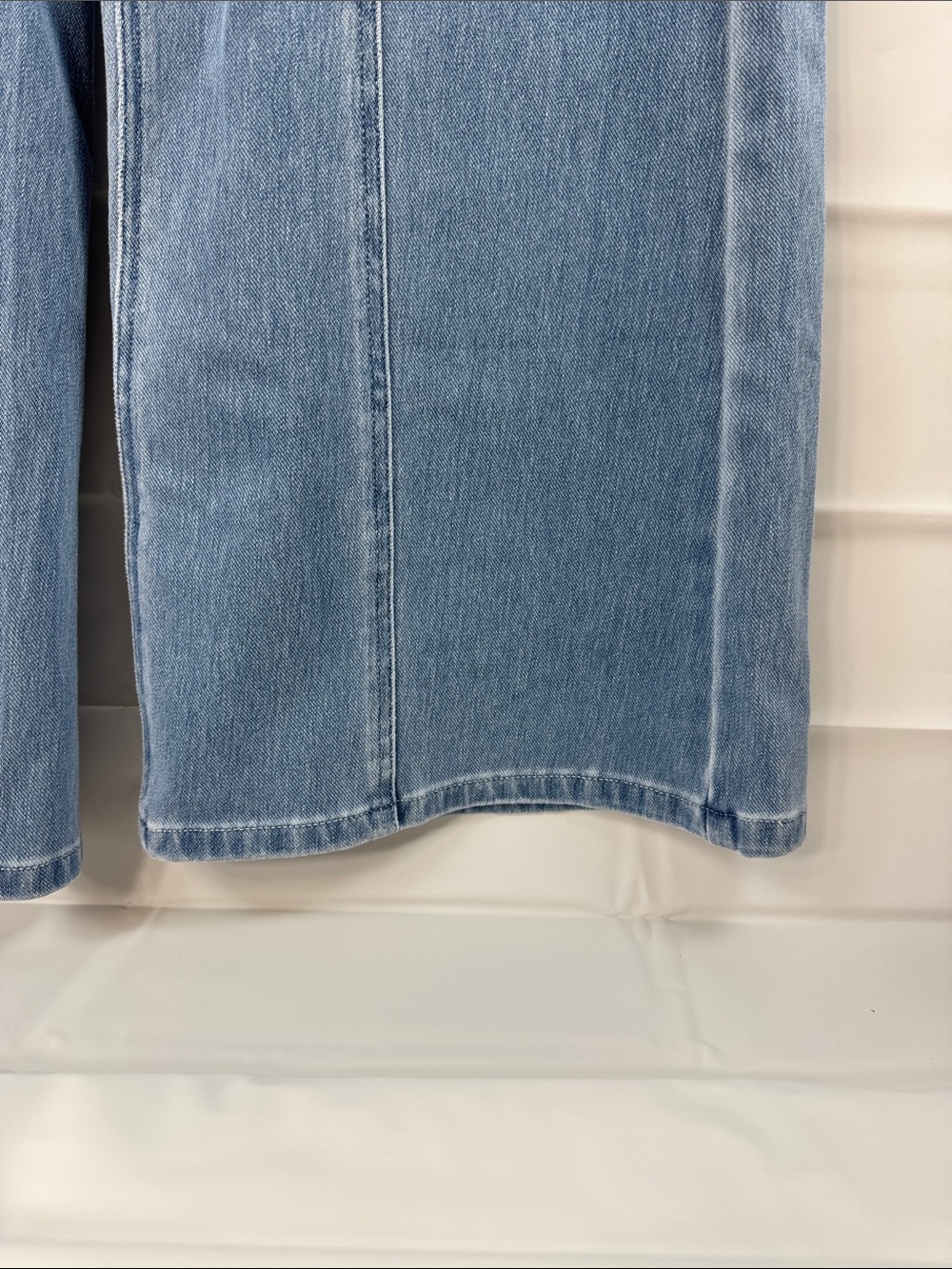 Halara Flex Denim Wide Leg Jeans Medium Stretch High Rise Light Wash - Picture 4 of 13